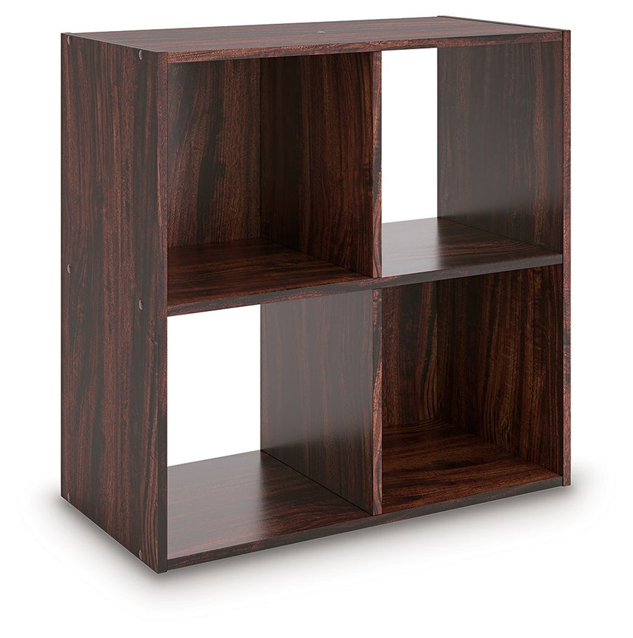 Glosmount - Four Cube Organizer - Cherry / Light Brown by Ashley Furniture product image
