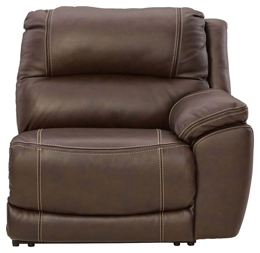 Dunleith - 7-Piece Power Reclining Sectional With LAF And RAF Zero Wall Power Recliners - Chocolate by Ashley Furniture product image