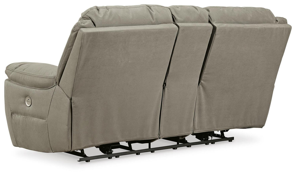 Next-Gen Gaucho Power Reclining Loveseat with Console - Beige (6)
