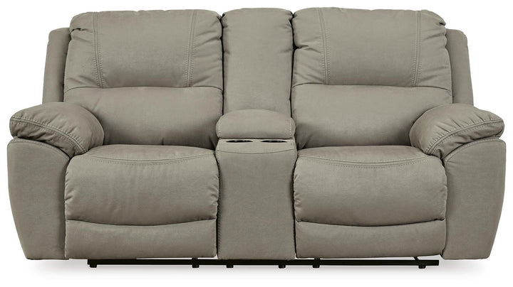 Next-Gen Gaucho Reclining Loveseat with Console - Beige (4)