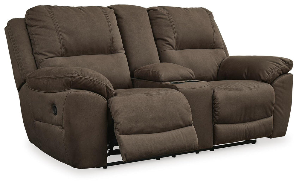 Next-Gen Gaucho Reclining Loveseat with Console - Dark Brown (3)