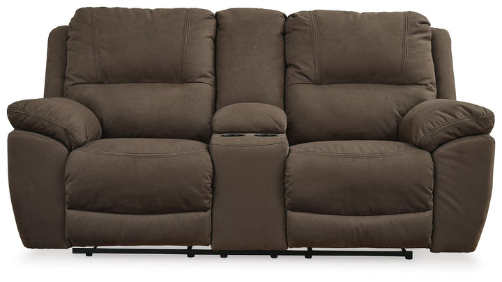 Next-Gen Gaucho Reclining Loveseat with Console - Dark Brown (5)