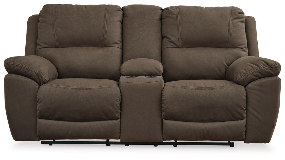 Next-Gen Gaucho Reclining Loveseat with Console - Dark Brown (5)