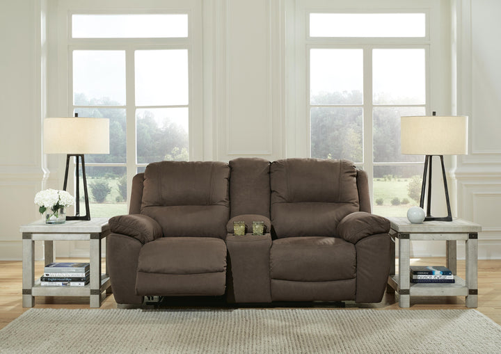 Next-Gen Gaucho Reclining Loveseat with Console - Dark Brown (2)