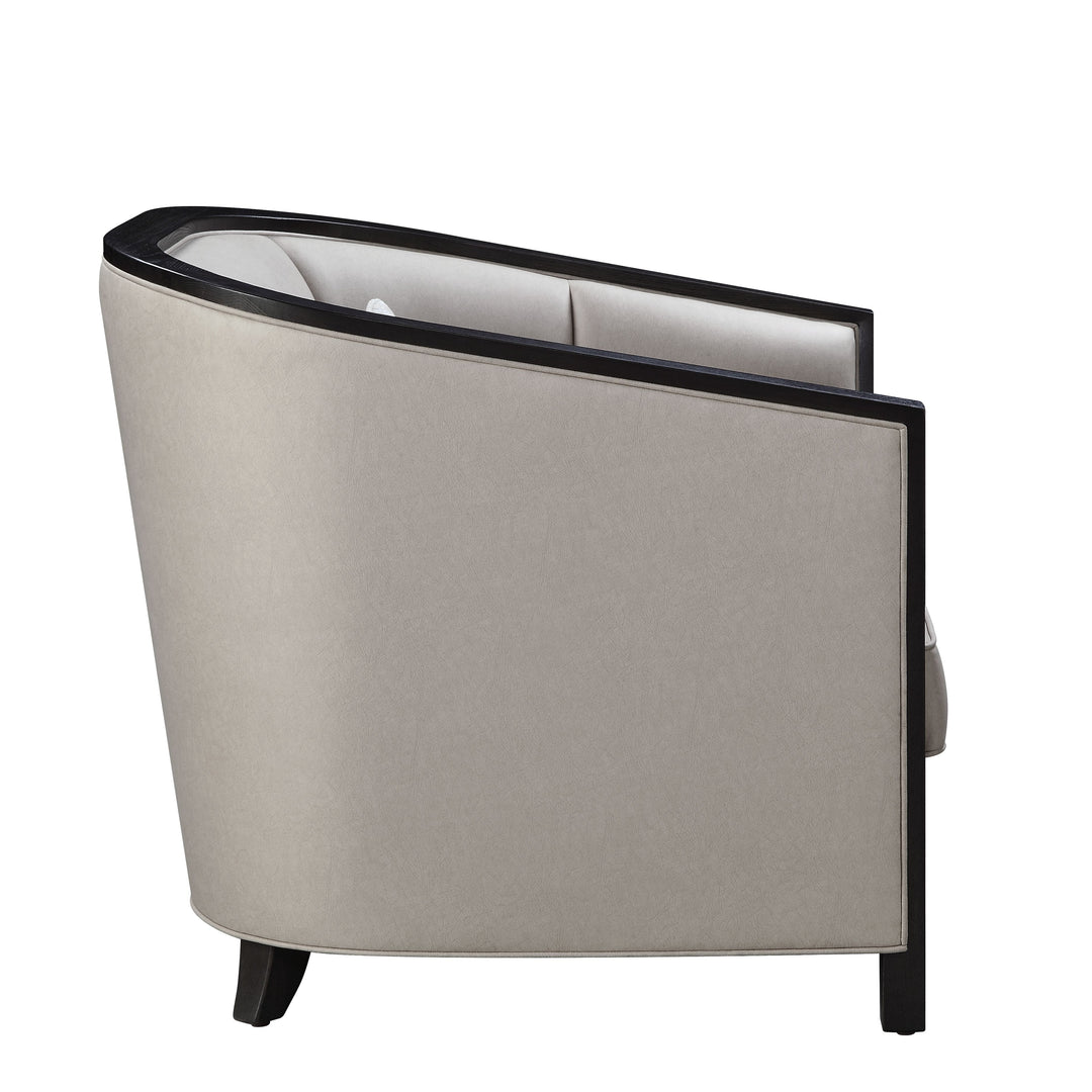 Zemocryss Loveseat with 2 Pillows in Beige Fabric