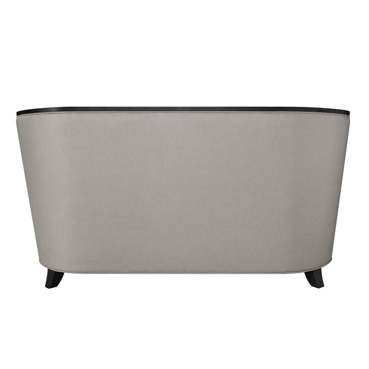 Zemocryss Loveseat with 2 Pillows in Beige Fabric