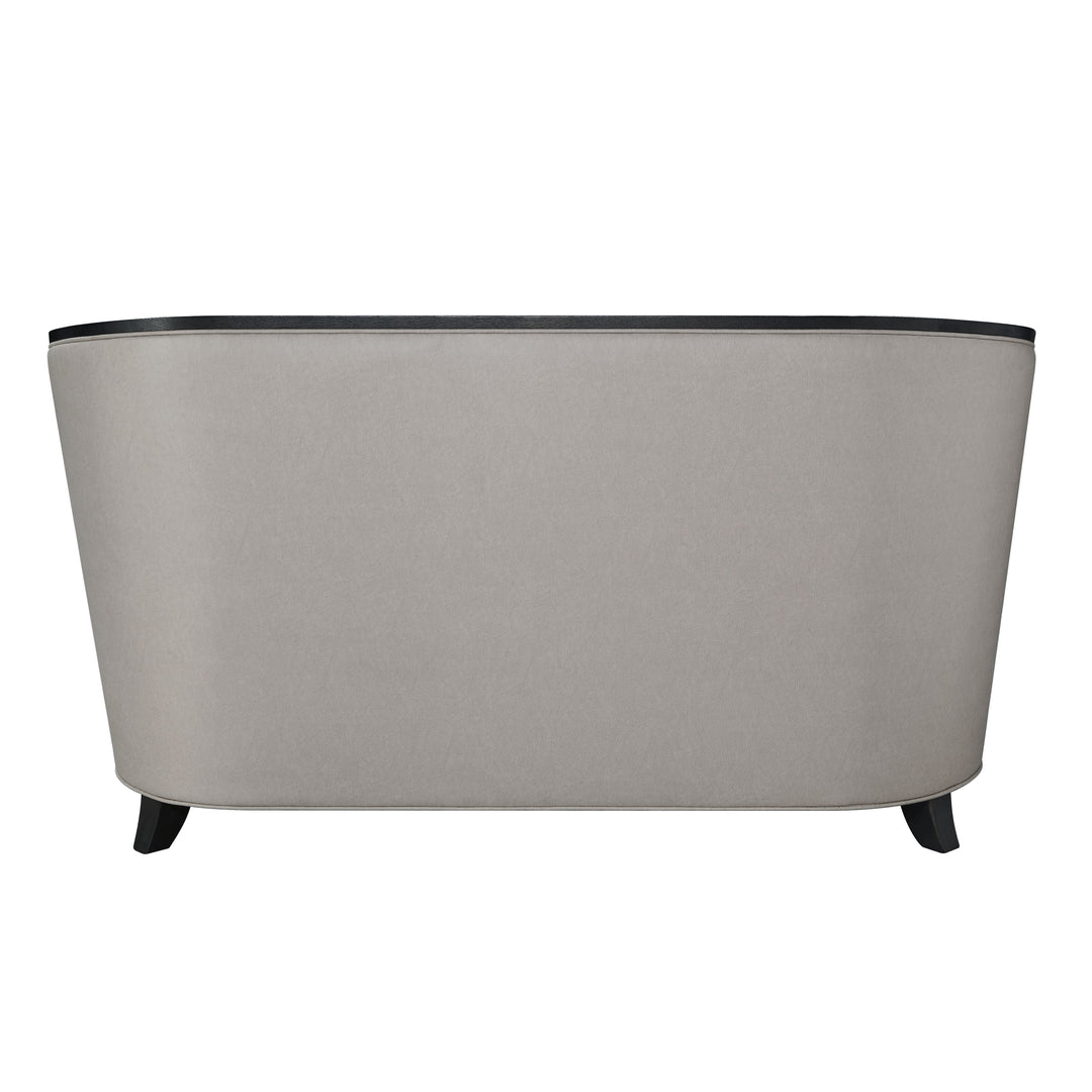 Zemocryss Loveseat with 2 Pillows in Beige Fabric