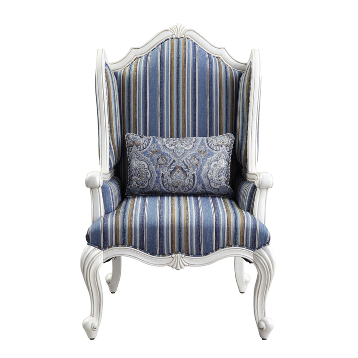 Ciddrenar Chair with Pillow in Fabric &amp; White