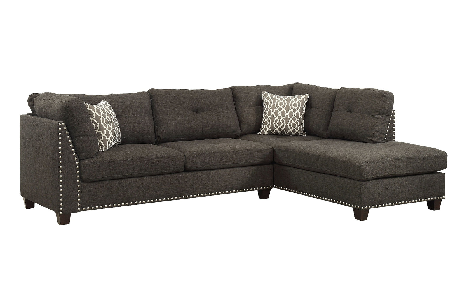 Laurissa Sectional Sofa & Ottoman with 2 Pillows