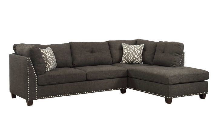 Laurissa Sectional Sofa &amp; Ottoman with 2 Pillows