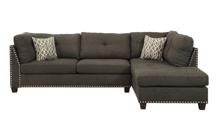 Laurissa Sectional Sofa &amp; Ottoman with 2 Pillows