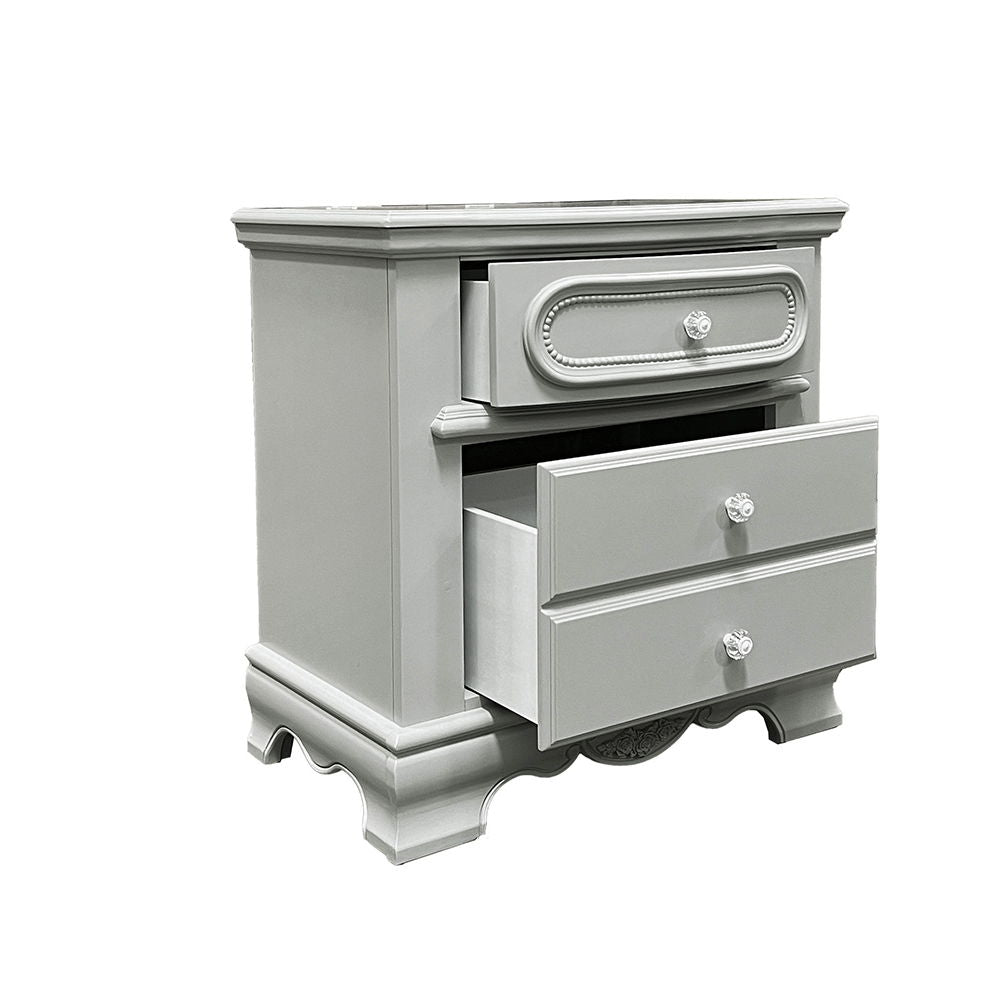 Flora - Nightstand - Gray