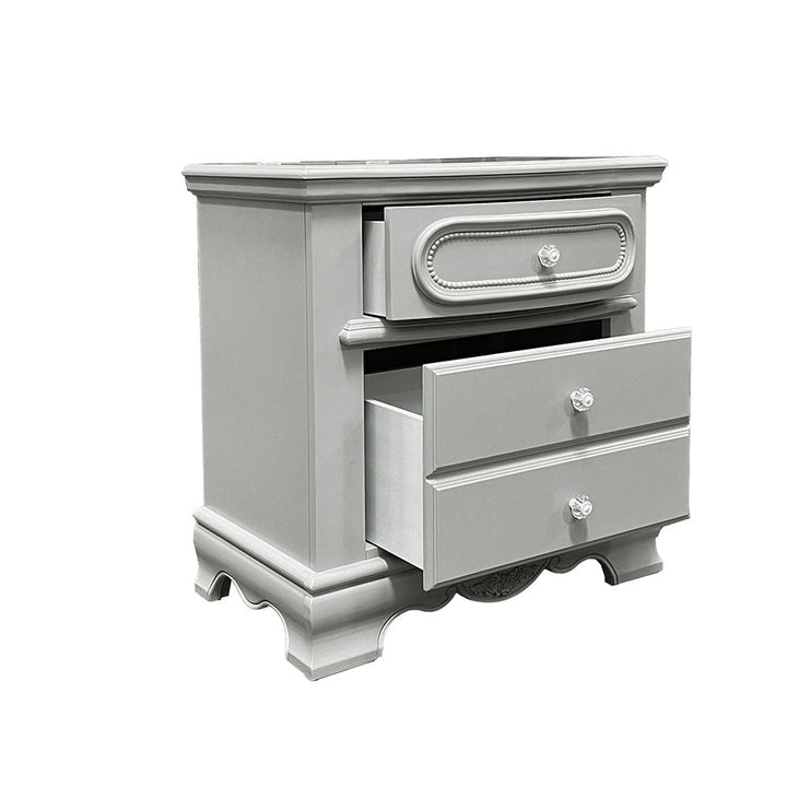 Flora - Nightstand - Gray