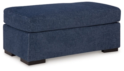 Evansley Ottoman - Blue - Blue