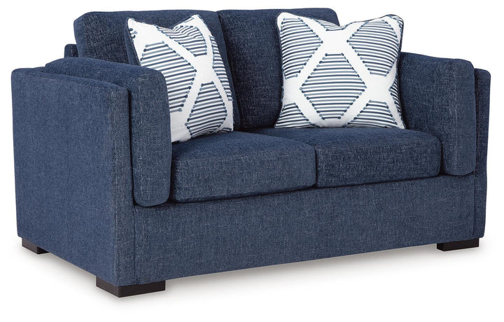Evansley Loveseat - Blue (1)