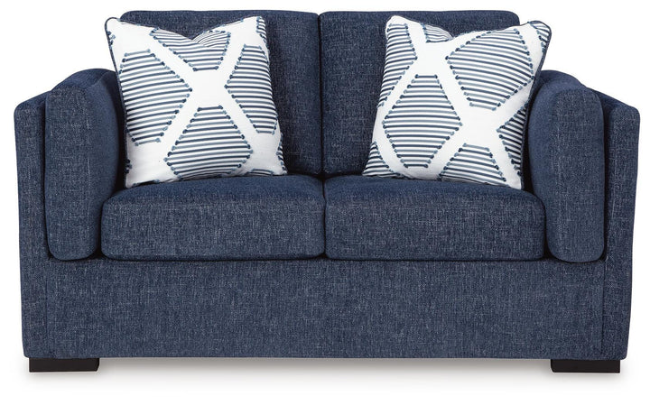 Evansley Loveseat - Blue (3)