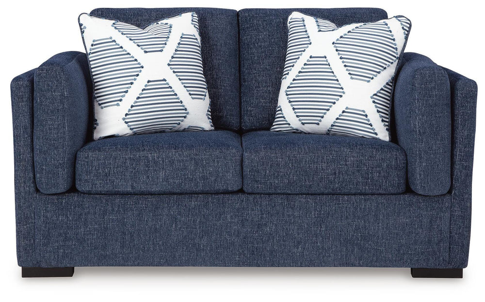 Evansley Loveseat - Blue (3)