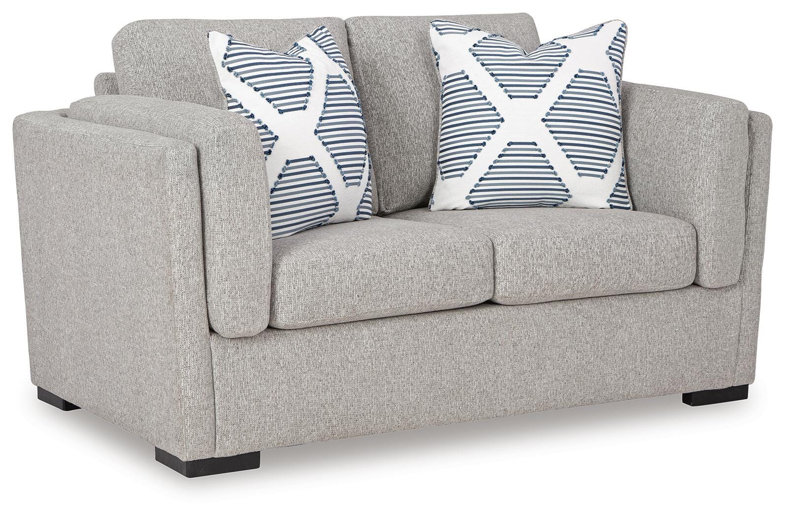 Evansley Loveseat - Gray (1)