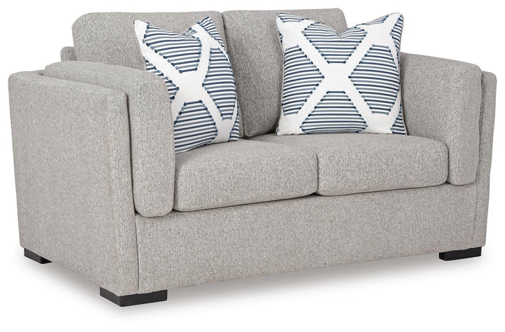 Evansley Loveseat - Gray (1)