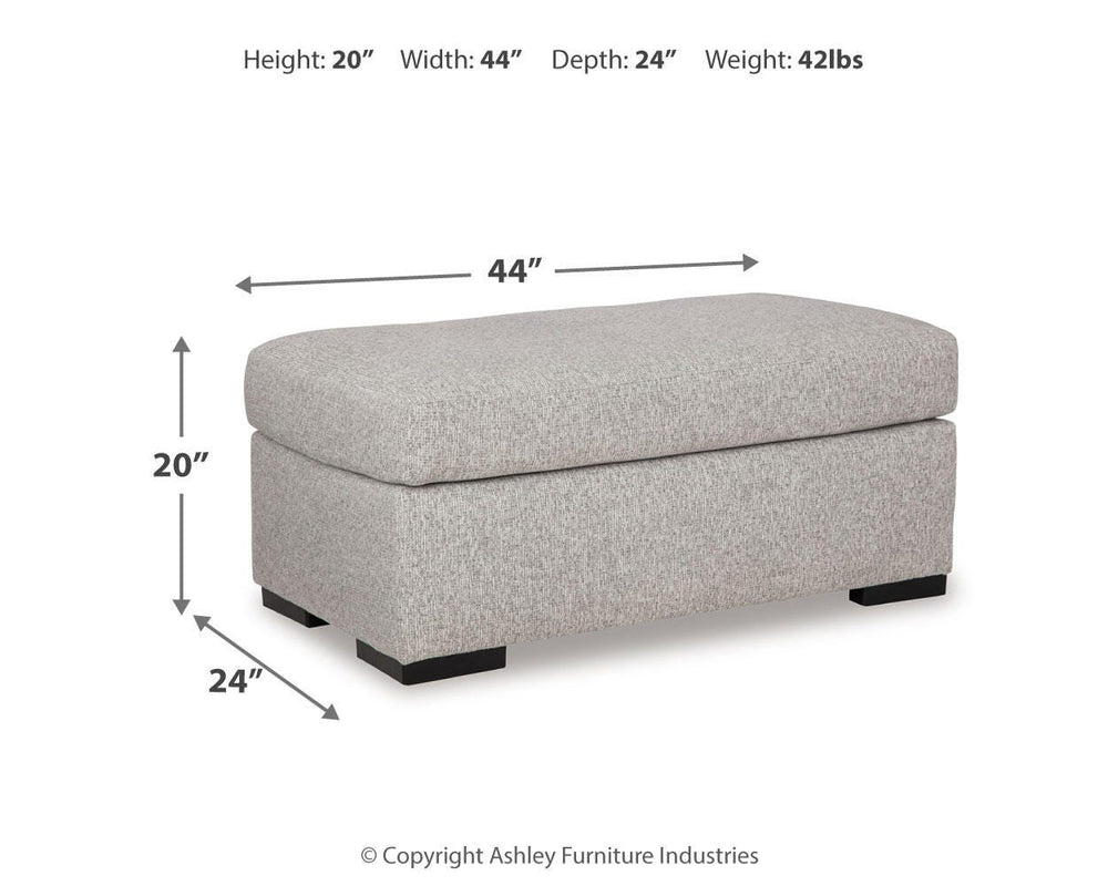 Evansley Oversized Chair and Ottoman - Pewter (4)