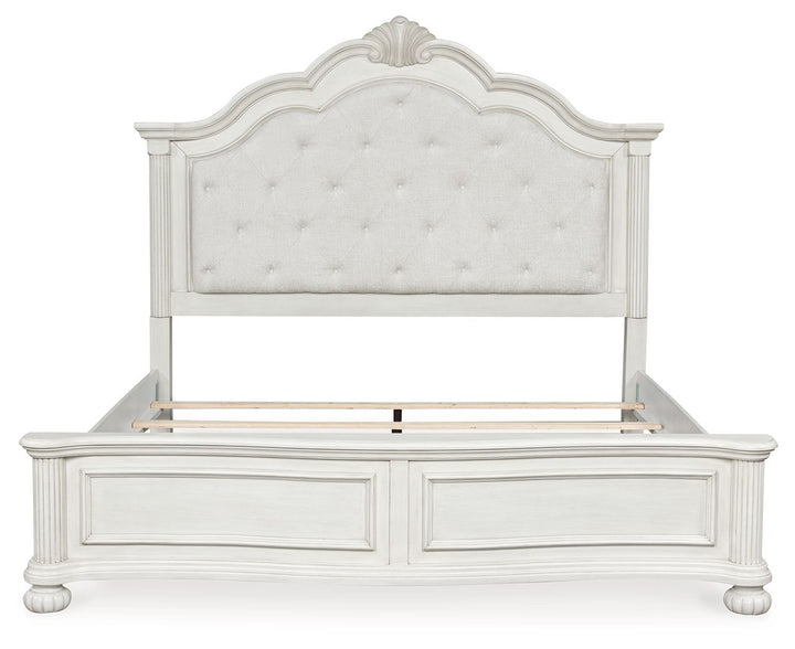 Montelaine - King Upholstered Panel Bed - Antique White by Ashley Furniture product image