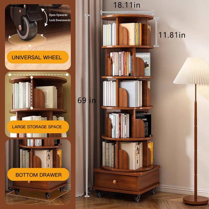 corner-360-degrees-rotating-6-tier-bookshelf-with-wheels-walnut-brown