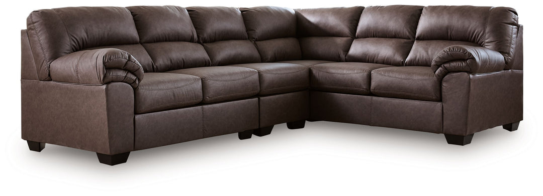 WillowBend - 3-Piece Sectional With RAF Sofa With Corner Wedge - Umber by Ashley Furniture product image
