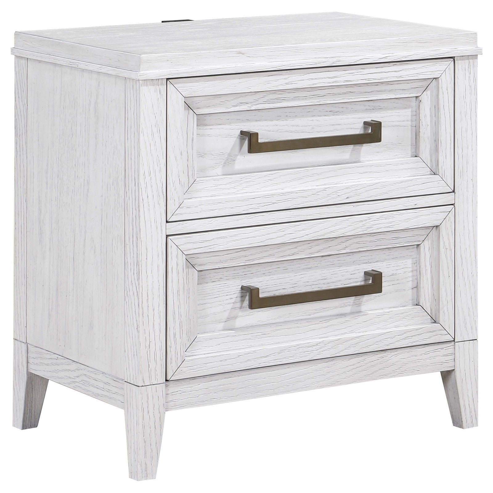 Coaster Furniture Marielle - 2-Drawer Nightstand Bedside Table - Distressed White