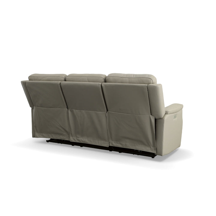 Flexsteel 1520-62PH-07201 Easton  Power Reclining Sofa With Power Headrests & Lumbar  Dove