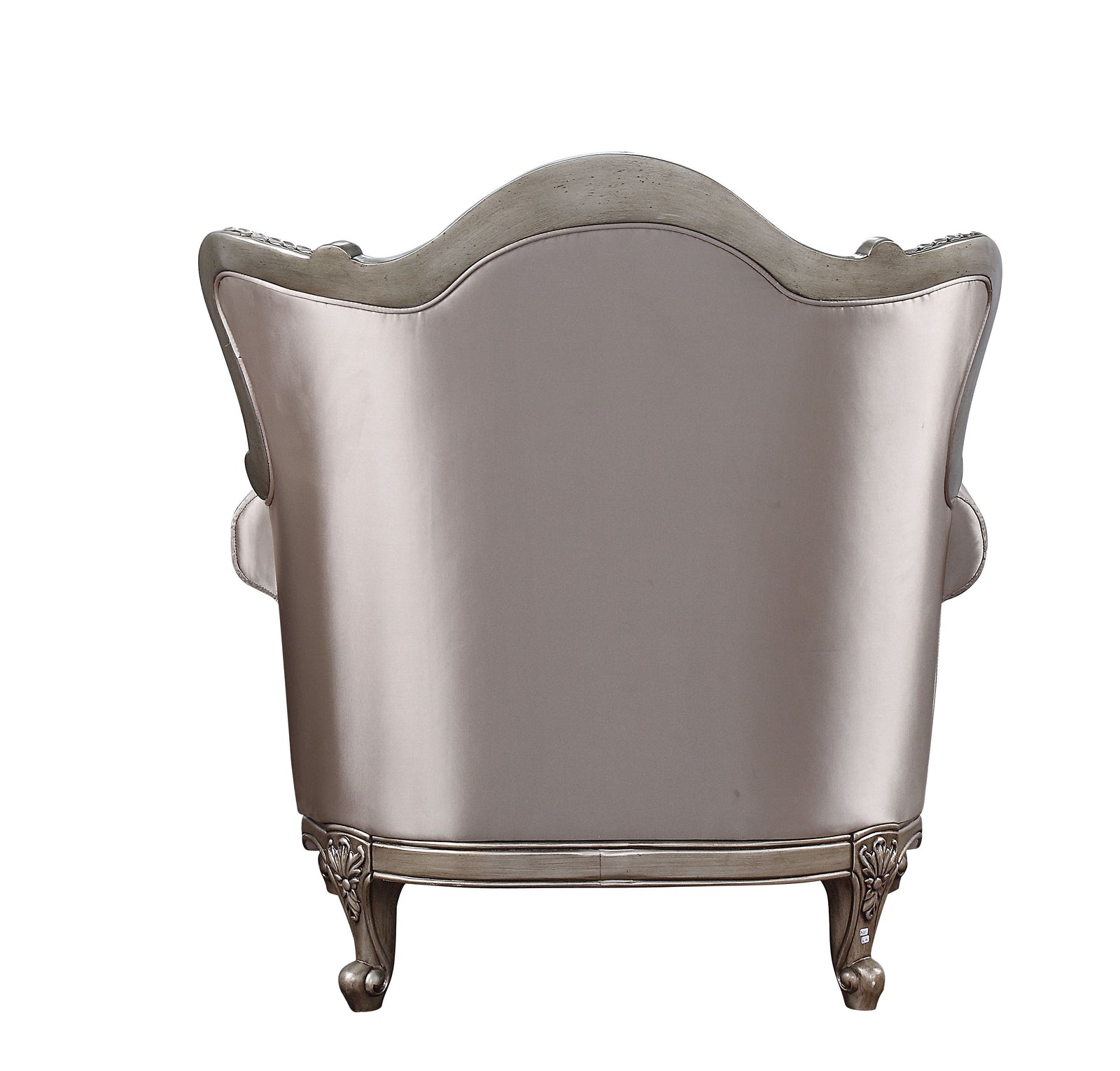Jayceon Chair with Pillow in Fabric & Champagne