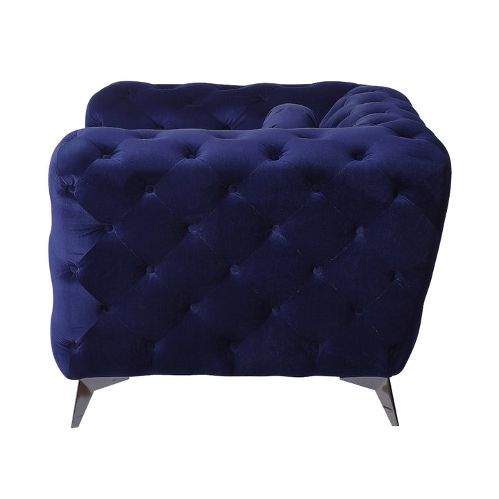 Atronia Sofa in Blue Velvet