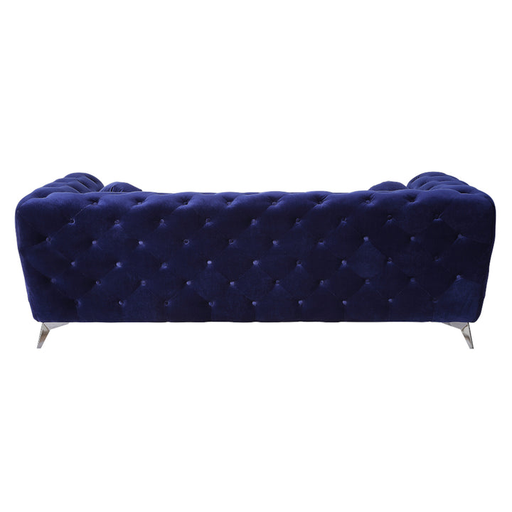 Atronia Sofa in Blue Velvet