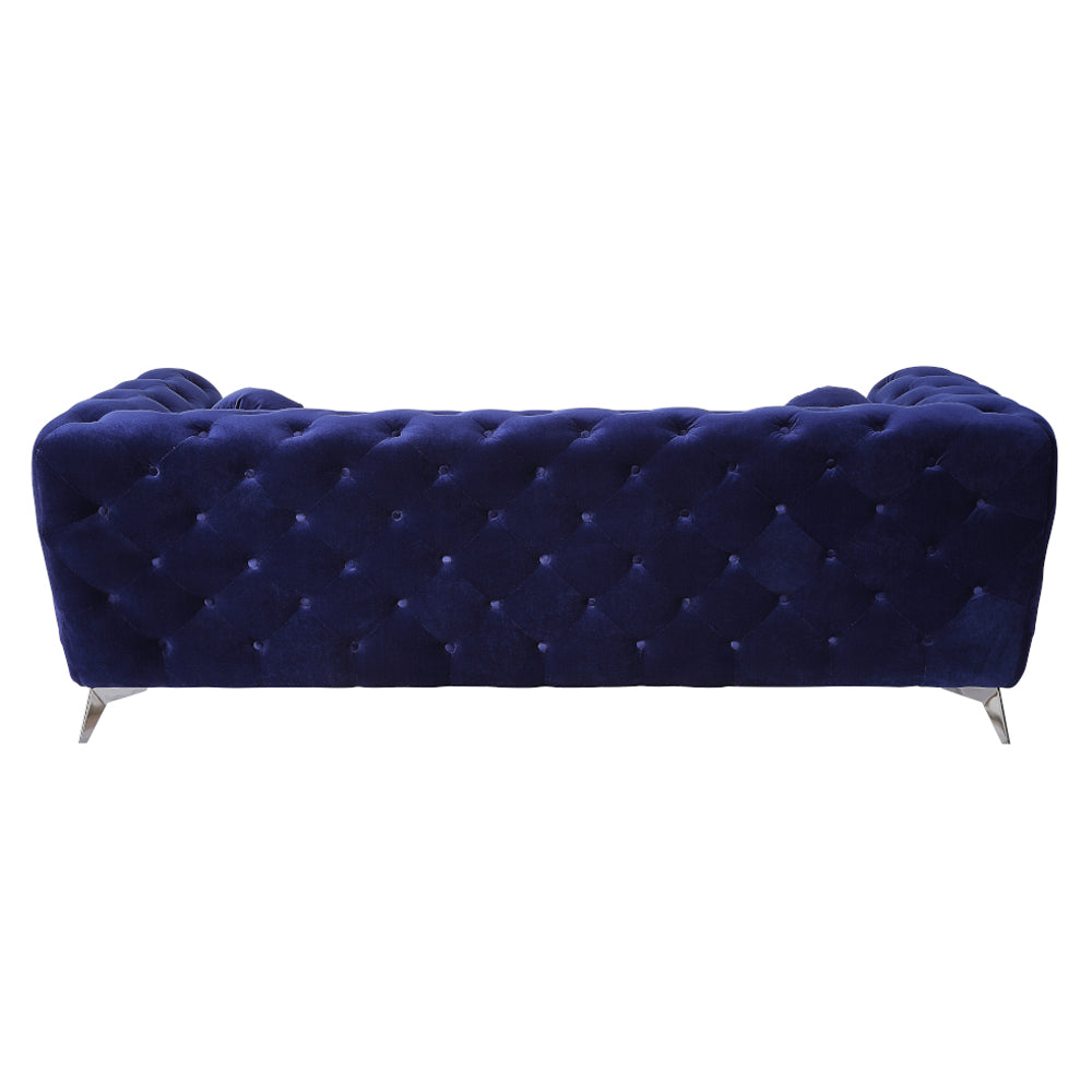 Atronia Sofa in Blue Velvet