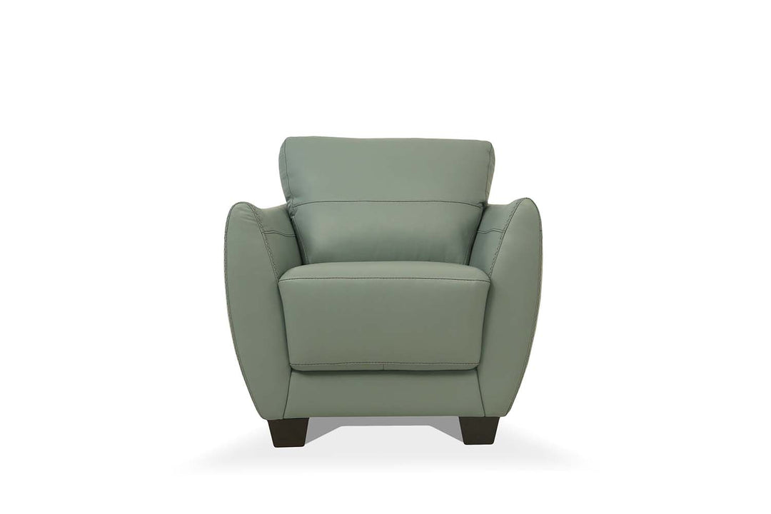 Valeria Chair in Watery Top Grain Leather