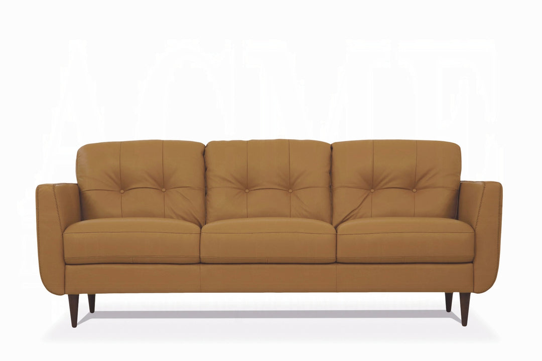 Italian Leather Radwan Sofa in Carmel