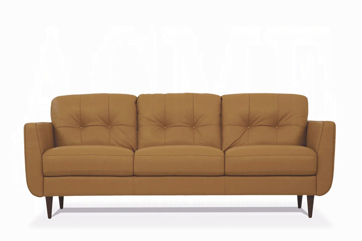 Italian Leather Radwan Sofa in Carmel