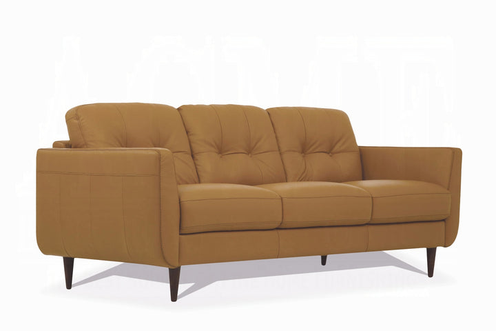 Italian Leather Radwan Sofa in Carmel