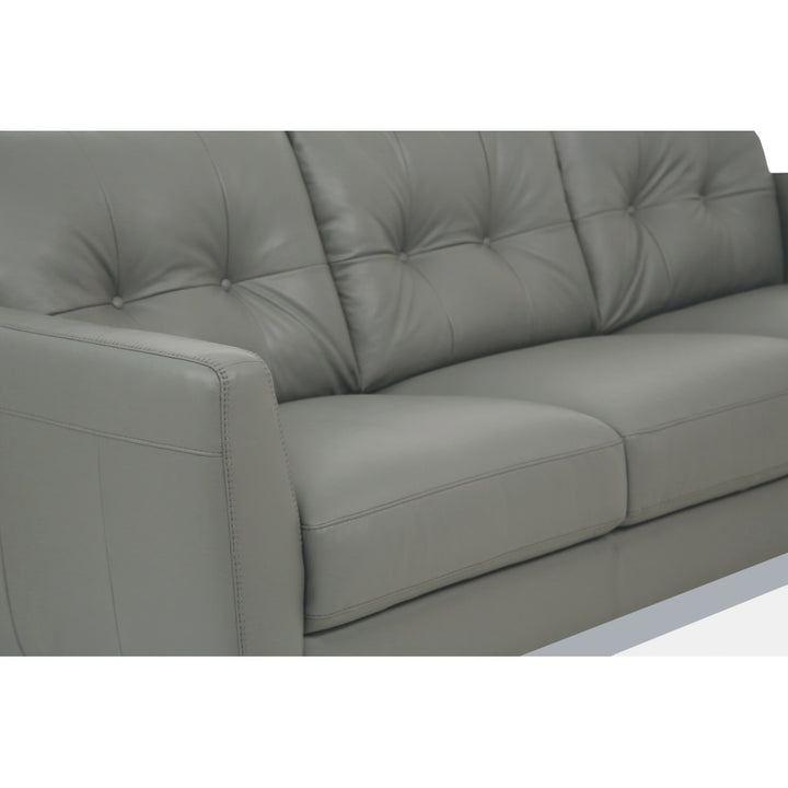 Radwan Sofa in Pesto Green Top Grain Leather