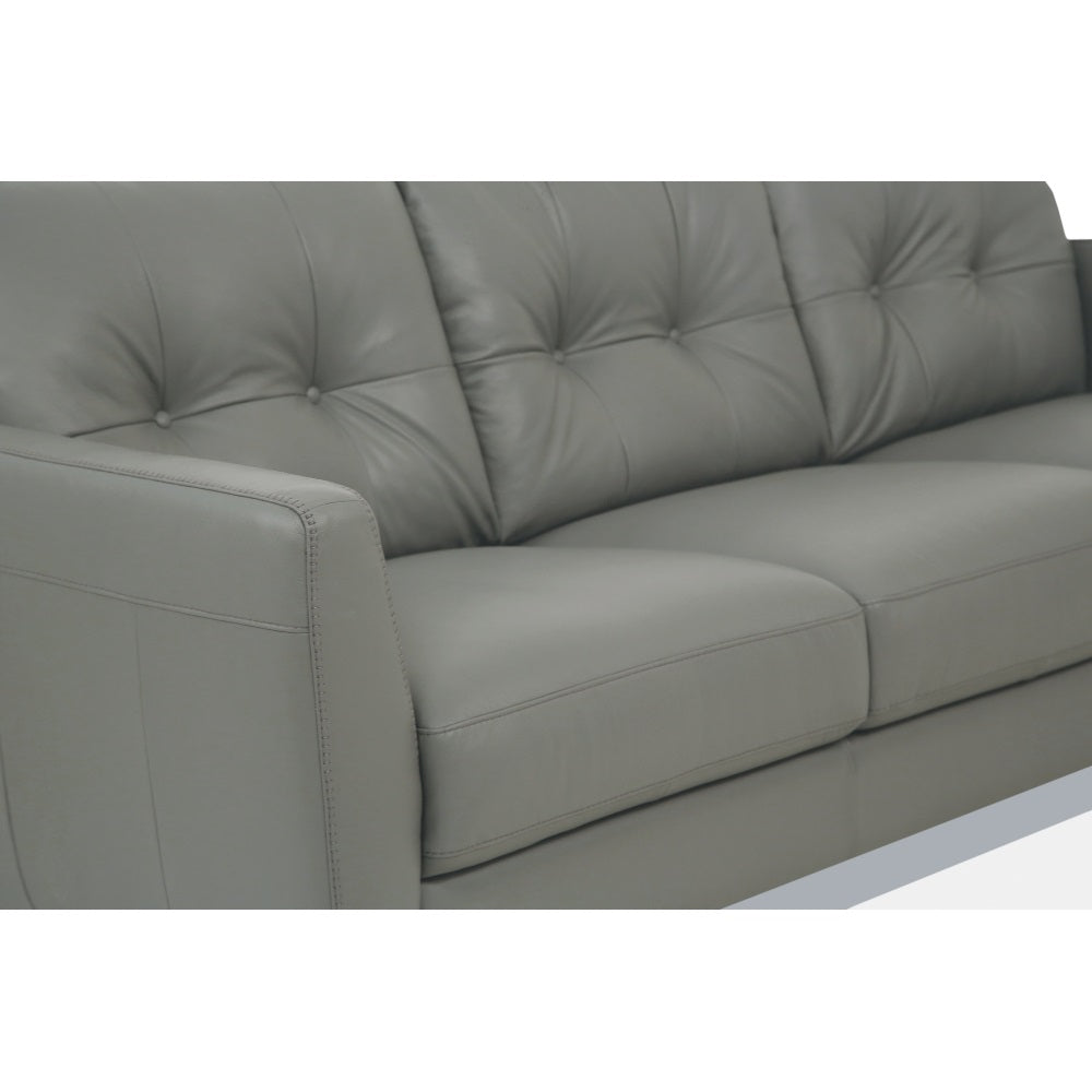 Radwan Sofa in Pesto Green Top Grain Leather