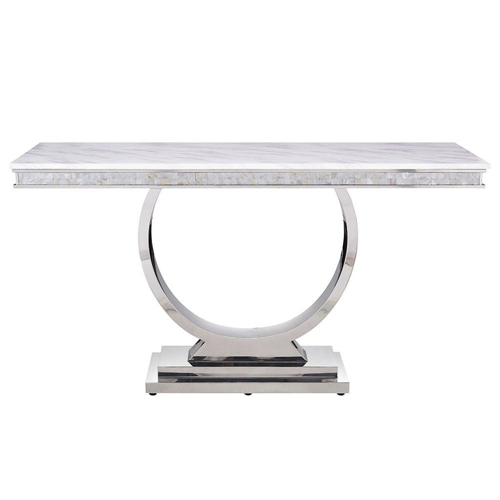 zander-sofa-table-white-printed-faux-marble-top-mirrored-silver