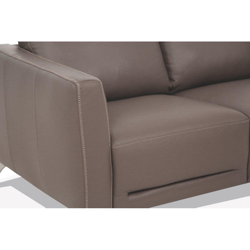 Malaga Sofa in Taupe Top Grain Leather
