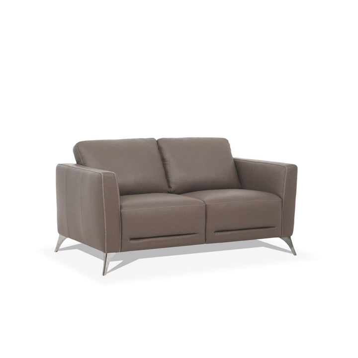 Malaga Loveseat in Taupe Top Grain Leather
