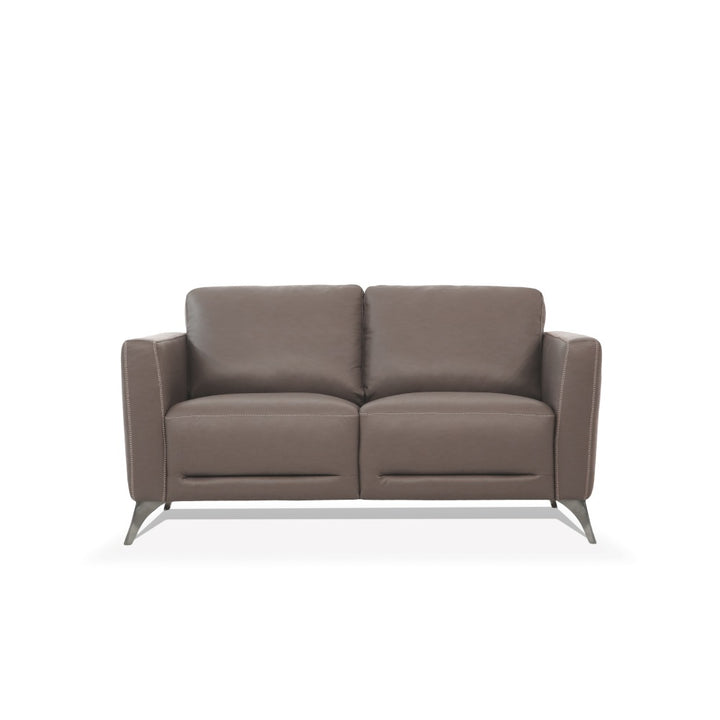 Malaga Loveseat in Taupe Top Grain Leather