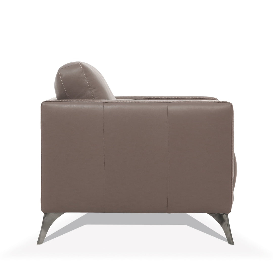 Malaga Chair in Taupe Top Grain Leather