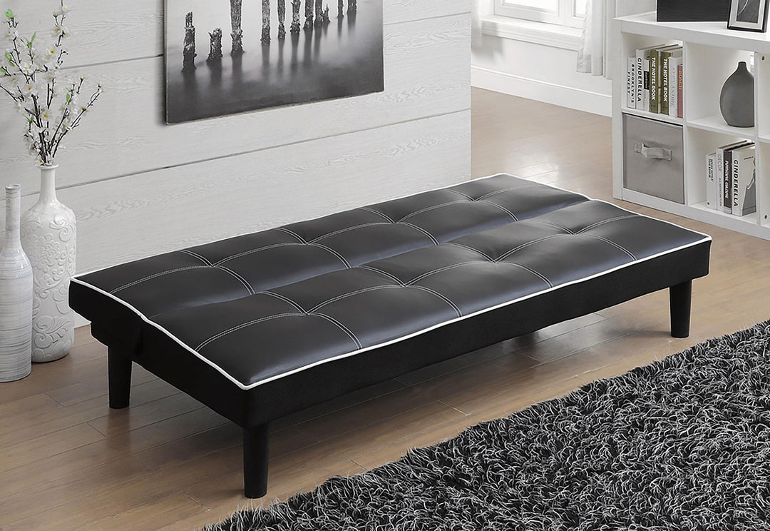 Coaster Furniture 550044 Katrina Upholstered Tufted Convertible Sofa Bed Black