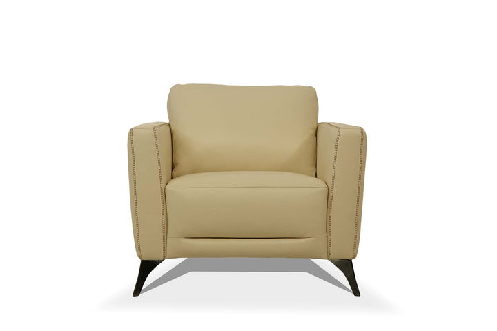 Malaga Chair in Cream Top Grain Leather