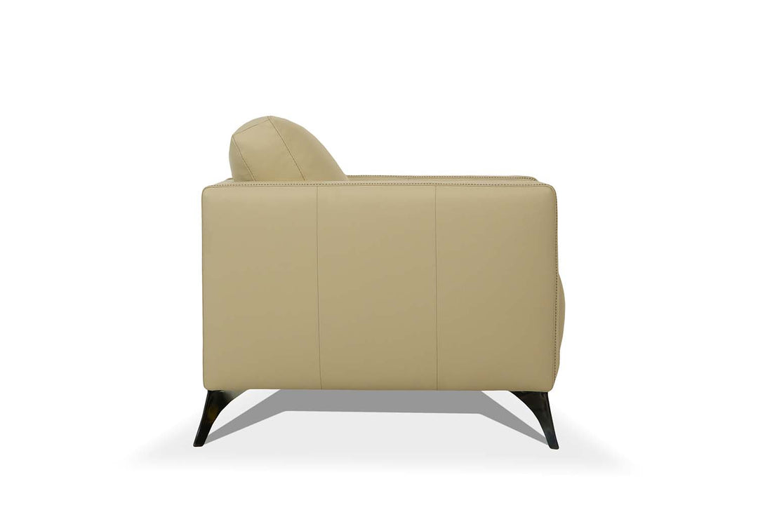 Malaga Chair in Cream Top Grain Leather