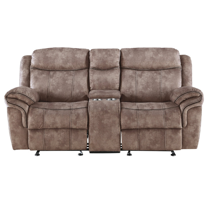 Zubaida Motion Loveseat &amp; Console with USB
