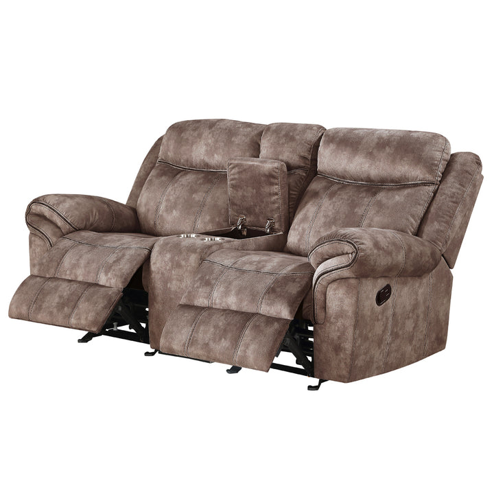 Zubaida Motion Loveseat &amp; Console with USB