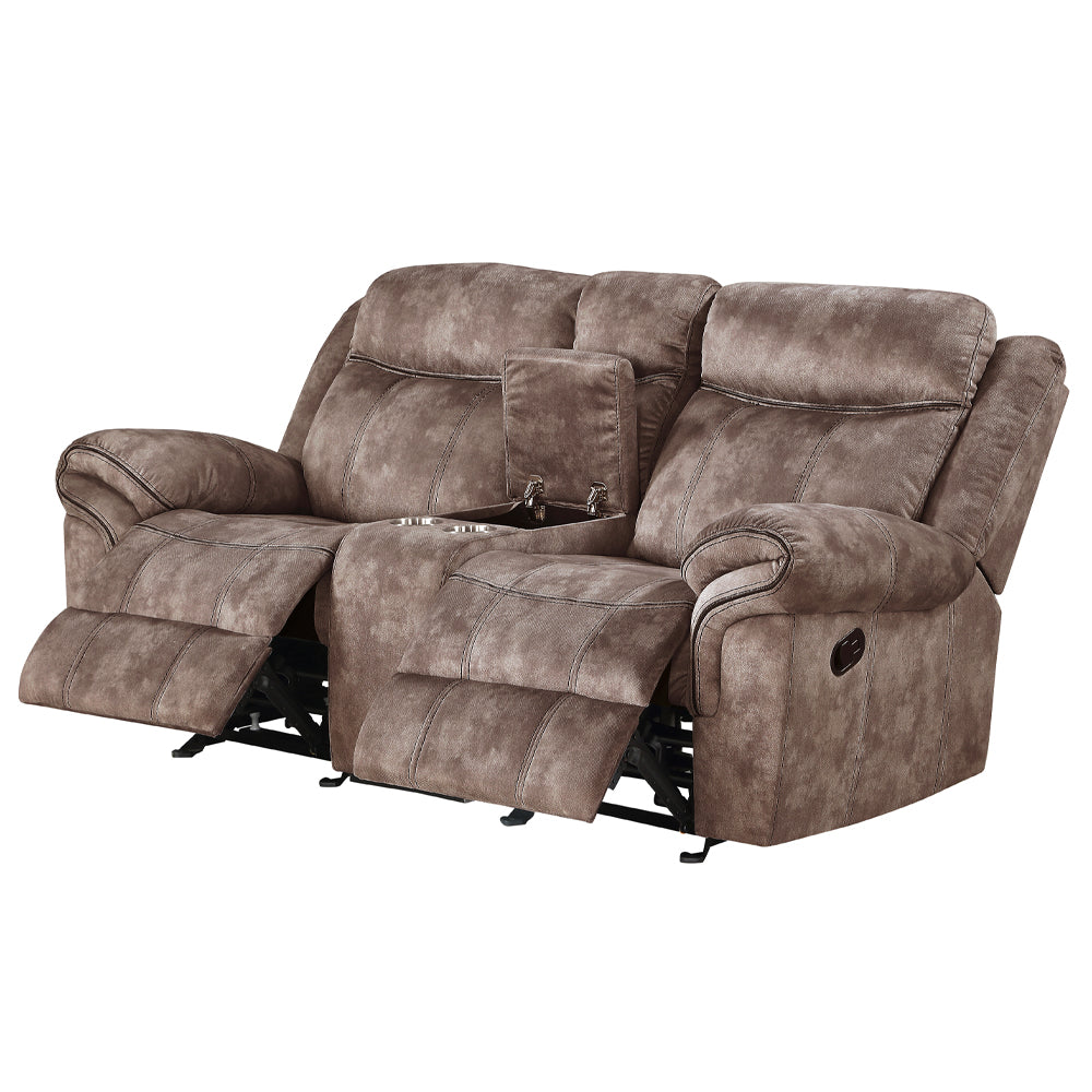 Zubaida Motion Loveseat & Console with USB